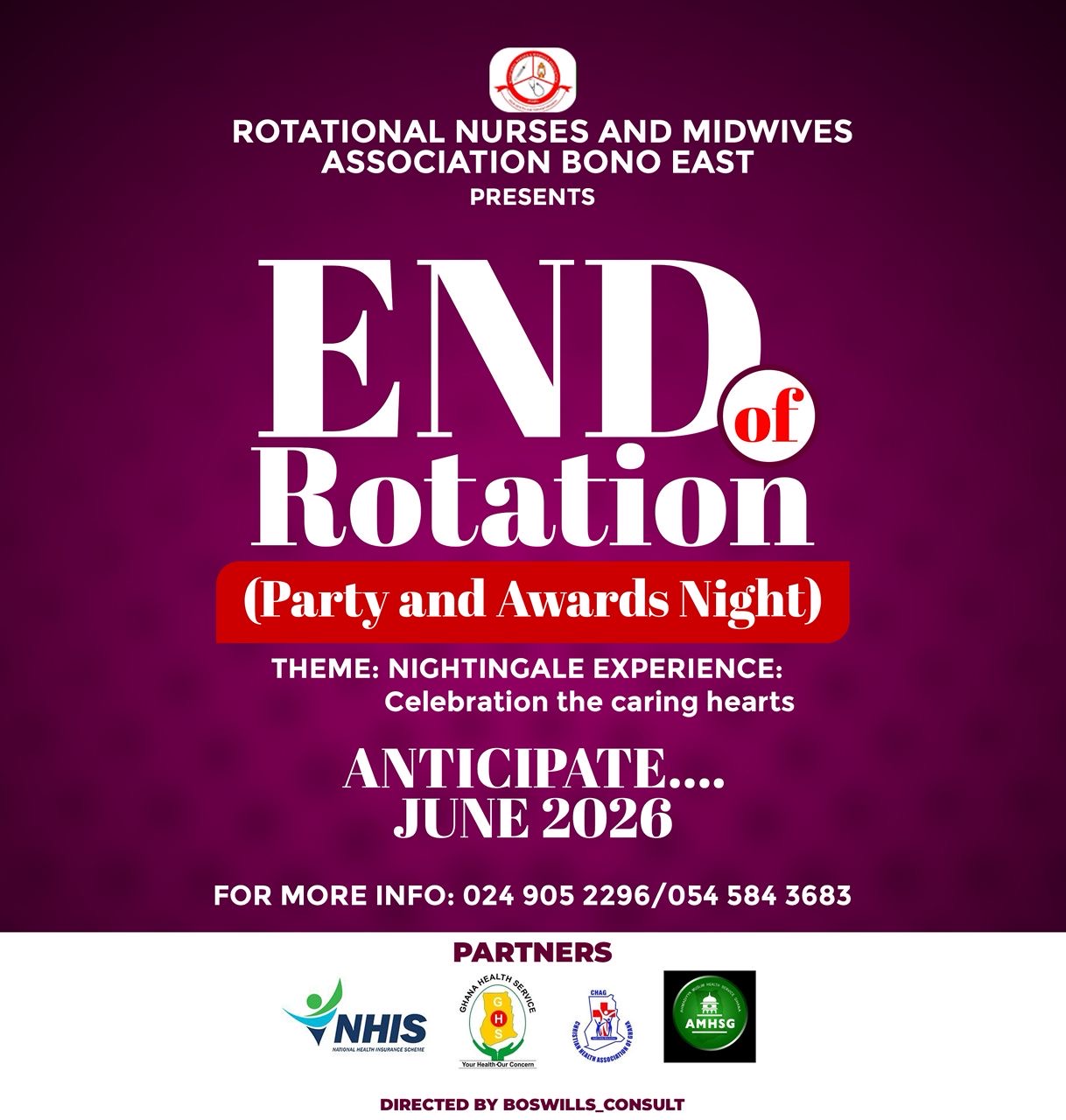 NURSES and  MIDWIVES  END OF ROTATION AWARDS BONO EAST 2026